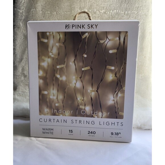 New LED Curtain String Light Mystical Good Vibes White Ombre - West & Arrow - Picture 4 of 6
